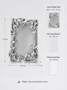 Cool Style Universal Small Card Sleeve Asymmetrical Girl Photo/Idol Student Photo Frame Protective Cover Random Shipment, Card Sleeve, Small Card Sleeve, Card Sleeve, Photo Card Sleeve, Idol Small Card Sleeve, Celebrity Small Card Sleeve, Collection Card Sleeve, Display Card Sleeve, Small Card Protective Sleeve, Photo Protective Sleeve, Card Protective Sleeve, Small Card Display Frame, Photo Frame, Photo Display Frame - A - View 6