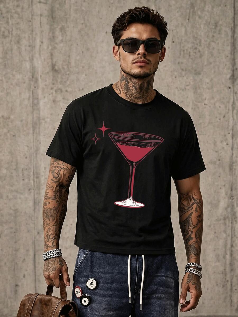 Men T-Shirts - Black - View 1