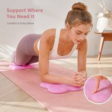 2 Peças Joelheiras de Yoga, Adequadas para Homens e Mulheres, para Fitness, Viagem, Meditação, Ajoelhar, Prática de Equilíbrio, Yoga no Chão e Pilates. Feitas de Material de Enchimento Reforçado para Proteger Joelhos, Cotovelos, Pulsos e Palmas. Material de Espuma, Adequado para Yoga - Multicolorido - Visão 4