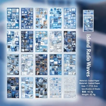 20sheets Die-Cut Sticker Book Vintage Style Material For Journal DIY Decoration Collage Book - Style 1 - View 14