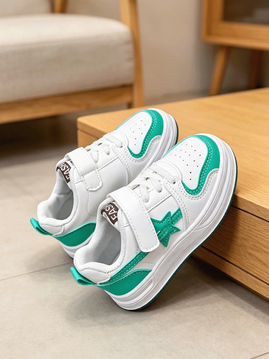 Children's Casual Style Sports Skate Shoes, Fashion Casual Design - Green - View 1