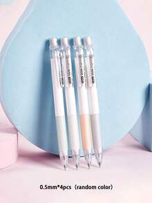 4 Mechanical Pencils, Smooth Writing, Durable ABS Material, Suitable For Students And Office Use, Various Colors Back To School. - Pencil - View 7