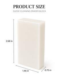 4 Pcs Shoe Cleaning Eraser, Suede Nubuck Leather Sneaker Stain Remover, Portable Dry Cleaning Tool For Travel Home Use - White - View 5