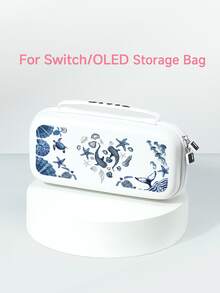 1 pieza Funda protectora con patrón oceánico, compatible con Switch2/Switch OLED, accesorio de consola de juegos de nueva generación Switch2, bolsa de almacenamiento de consola de juegos, mejor regalo para jugadores de SWITCH - Multicolor - Ver 12