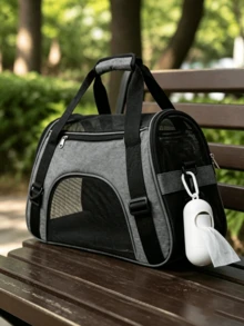 Pet Carrier Bag, Cat Carrier, Portable Pet Carrier, Backpack Style Cat Carrier, Soft-Sided Cat Carrier, Suitable For Medium Cats And Small Dogs Under 15 Lbs, Pet Travel Bag, Airline Certified Travel Dog Bag - Multicolor - View 2