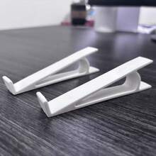 2pcs Minimalist Keyboard Stand, Ergonomic Tilted Angle, Effectively Reduces Hand Fatigue, Sturdy And Durable, Suitable For Remote Workers And Students, Keyboard Tray, Keyboard Riser, Room Decor, Office Desk Ornament - Multicolor - View 6