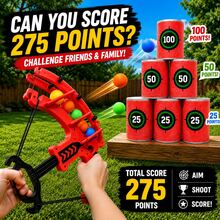 EVA Soft Ball Launcher Toy. Suitable For Outdoor Competitive Games, Can Be Thrown By Hand, Especially Suitable For Children Aged 3 And Above. It Is An Excellent Birthday Or New Year Gift For Boys And Girls. - Blue - View 4