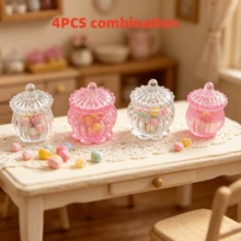 迷你 BJD 娃娃屋糖果罐微縮生活場景模型，適用於 1/12 OB11，花園 3D 景觀居家辦公室微景觀裝飾，娃娃屋桌面汽車飾品，攝影道具，聖誕萬聖節節日禮物 - 多色 - 查看 17