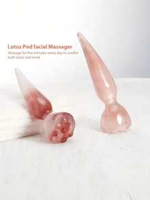 2pcs Smooth Face Massage Tools Resin Gua Sha Face Skin Care Massage Sticks Lotus Seedpod Shape Massager Facial Physiotherapy Tool - View 5