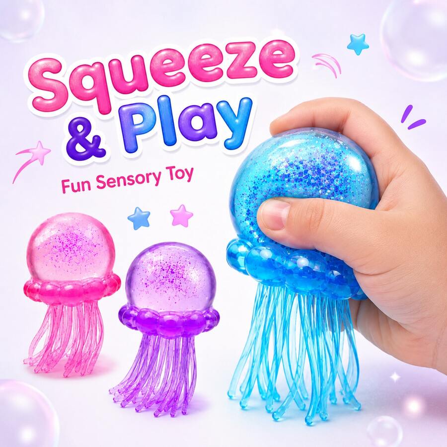 Children's Ocean Theme Cognitive Toys, Multi-Color Transparent Shapes, Fun Tactile Interactive Design, Suitable For Birthday Gifts, Classroom Rewards, Party Favors
