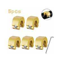 5/10pcs Aluminum Alloy Window Lock Limiter, Sliding Door Window Restrictor, Sliding Curtain Stop Child Safety Lock C-Type Window Lock, Sliding Door Window Metal Safety Clip, Anti-Theft Positioning Stopper - Multicolor - View 12