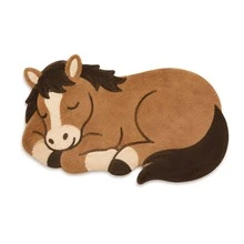 1pc Pony Shaped Sleeping Floor Mat, Door Mat, Welcome Mat, Carpet, Rug, Healing Style Door Mat, Bedroom Carpet, Area Rug - Multicolor - View 6
