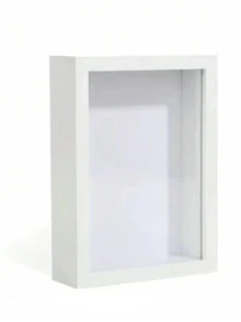 1件 3cm/1.18in 木製 3D 相框展示盒，壁掛相框，適合放置花卉與紀念品，適用於紀念品、婚禮週年、手工藝、桌面配件、票券與照片 - A - 查看 16