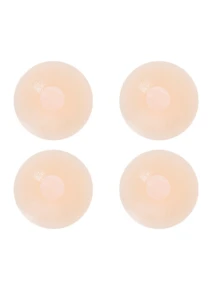 Multi-Pack Invisible Nipple Covers, Seamless, Reusable, Breast Pads, Backless Dress Lingerie Accessories For Women - Multicolor - View 9
