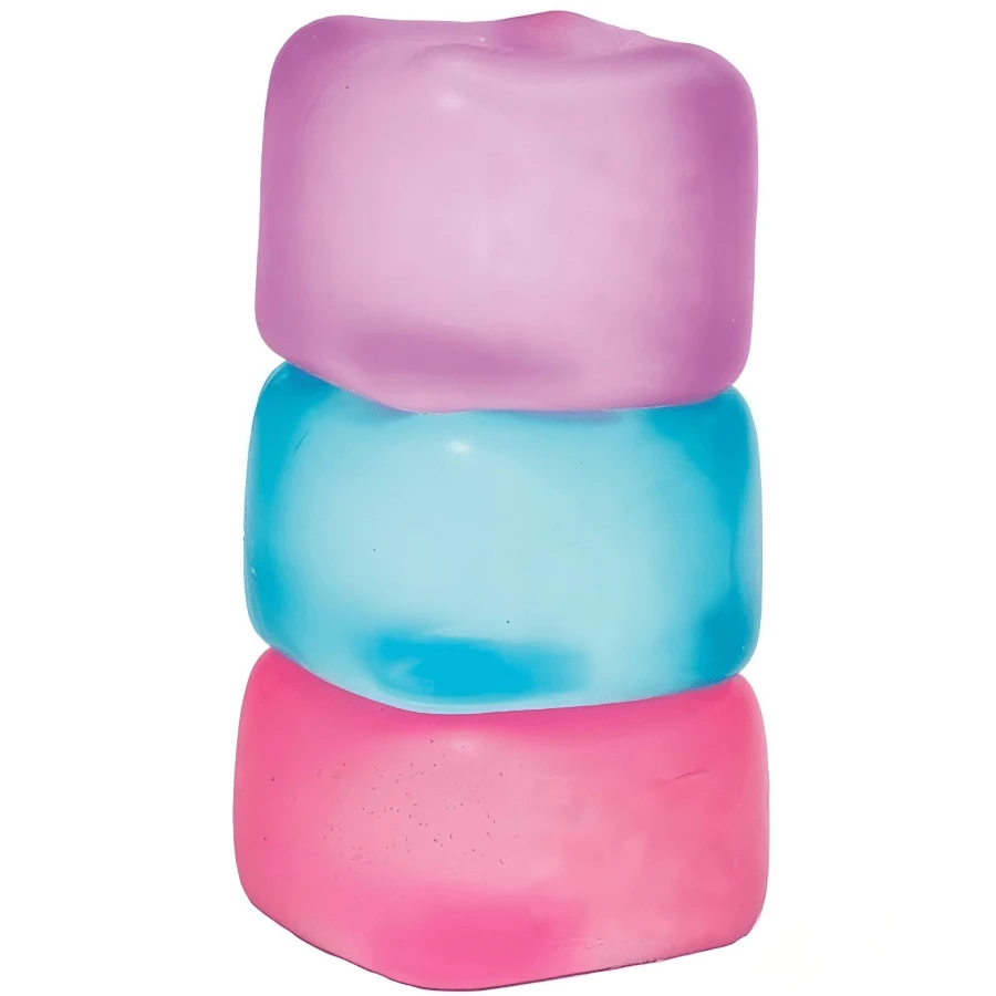 1pc-Multi-Color Stackable Cube Handmade Decor, ASMR Crunchy Fun Ornament Soft, Malleable, Smooth Texture, Suitable For Teens, Adults, -Perfect Gift-Birthday Gift-Ideal Gift-Surprise Gift-Holiday Gift-Seasonal Gift-Gift-