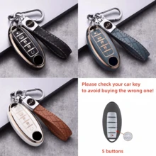 1pc 5 Buttons Key Cover TPU Car Keys Shell For Altima For Sentra For Rogue For Maxima Remote Key Case With Keychain Exquisite High-End Keybag Suitable For Both Men And Women - KY21 - View 13