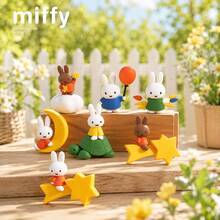Miffy Refrigerator Magnet Blind Box, Cute Cartoon Style, Miffy Rabbit Character Design, PVC Collectible Magnetic Mini Figurine, Fridge Door And Magnetic Surface Decoration, Birthday, Christmas, Holiday And Miffy Fan Gift Choice - Multicolor - View 2