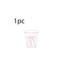 20PCS Plastic Pink Bow Wine Glasses, Cute Bow Hard Plastic Mini Wine Cups, Transparent Beverage Tasting Sample Cups, Suitable For Home, Office, Bar, Restaurant, Birthday Party, Wedding, Bridal Gift, Bachelorette Party, Etc., Can Hold Espresso, Wine, Cocktails, Etc. - View 9