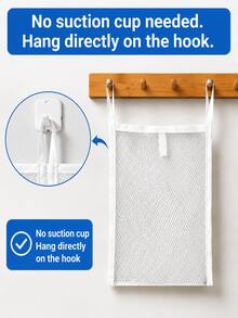 Suction Cup Hanging Mesh Pool Storage Bag, Off-The-Ground Hanging Storage For Pool Noodles, Floats, Buoys And Water Toys, Quick-Drying Breathable Mesh Pouch Swimming Storage Bag, Essential For Back To School Dorm Swimming Class, Suitable For Home Pool, Beach, Camping, Summer Swimming Enthusiasts And Family - Multicolor - View 11