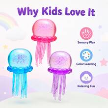 Children's Ocean Theme Cognitive Toys, Multi-Color Transparent Shapes, Fun Tactile Interactive Design, Suitable For Birthday Gifts, Classroom Rewards, Party Favors - Multicolor - View 5