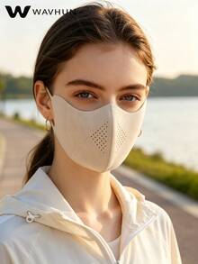 Cool UV Protection Face Mask, Lip Opening For Drinking, Eye Corner Coverage, Adjustable Ear Loops, Comfortable Face Mask, Suitable For Work, Shopping, Cycling And Daily Outdoor Use - Multicolor - View 2