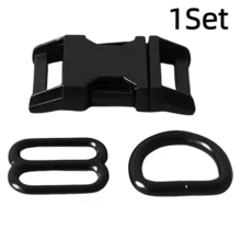 1Set/2Sets Metal Slider D-Ring Release Buckle For Pet Dog Collar Paracord Sewing Accessories Connector Hardware - Multicolor - View 21