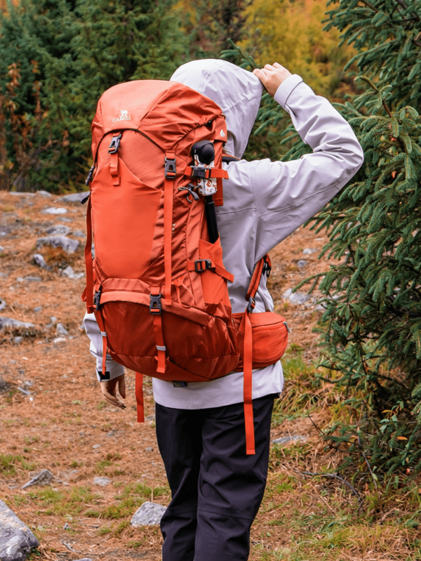 CAMEL CROWN Mochila de ocio para exteriores, mochila de senderismo de gran capacidad, mochila de montañismo ligera