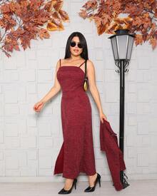 Women Two-Piece Outfits - Burdeos - Ver 2