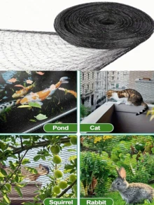 Durable Black Bird Netting, Reusable Breathable Large Hole Mesh Cover, Suitable For Vegetables, Fruit Trees And Plants, Durable Animal And Insect Protection Barrier, Easy To Install, Garden Protection Cover, Vegetable Protection Net, Tear-Resistant Material - Multicolor - View 3