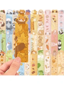 30 Pcs Bookmarks Animal Ruler Theme Bookmarks, Suitable For Decorating Books, Sketchbooks, Notebooks And Other Bookmarks - Animal Ruler Bookmark - View 5