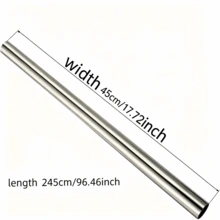 SHAWULA 單向隱私窗貼膜,反光靜電吸附玻璃膜,日間隱私,隔熱,防紫外線,易貼易撕,銀色,17.5 X 96.5 英吋 - 銀色 - 查看 4