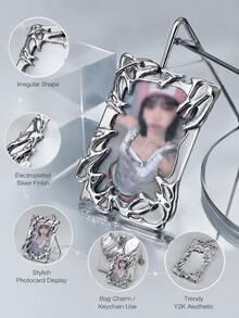 Cool Style Universal Small Card Sleeve Asymmetrical Girl Photo/Idol Student Photo Frame Protective Cover Random Shipment, Card Sleeve, Small Card Sleeve, Card Sleeve, Photo Card Sleeve, Idol Small Card Sleeve, Celebrity Small Card Sleeve, Collection Card Sleeve, Display Card Sleeve, Small Card Protective Sleeve, Photo Protective Sleeve, Card Protective Sleeve, Small Card Display Frame, Photo Frame, Photo Display Frame - A - View 11