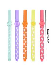 Mixed Color Fluorescent Pens, Quick Drying Scrapbook Outline Pens, Cute Wavy Fluorescent Pens, Suitable For Students And Handmade Drawing Outline Marking Curve Highlighter Pens - Multicolor - View 6