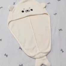 Cute Little Seal Hair Drying Cap, Coral Fleece Strong Water-Absorbing Quick-Dry Non-Shedding Hair Drying Towel, Home-Use Hair Drying Cap, Head Wrap Towel For Drying Hair After Washing, Creative Seal-Shaped Hair Wrap Towel - Poster Hair Drying Cap - View 7