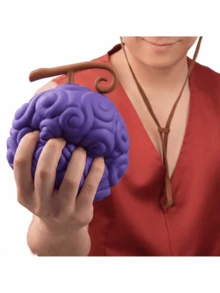 Netflix Official Licensed Devil Fruit 3D Purple Anime Stress Relief Squeeze Toy Slow Rebound Decompression Toy Fan Gift - Purple - View 5