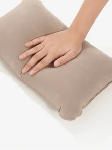 CAMEL CROWN Portable Inflatable Camping Travel Pillow, Soft Deep Sleep Air Cushion, Multi-Purpose Neck & Lumbar Support Pad For Long Journeys - Khaki - View 2