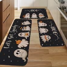 1 Stück Geister-Imp-Gruppenporträt Teppich, Halloween, Küchenmatte, Läuferteppich, Teppich, Matte, Heimdekoration, Teppich, Wohnzimmerteppich, Wohnzimmer Heimdekoration, Raumdekoration, waschbarer Teppich - Verschiedenfarbig - Übersicht 9
