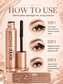 Lancôme Mascara #01, 2ml, Waterproof & Smudge-Proof, Lengthening & Volumizing, Long-Lasting, Gentle For Sensitive Eyes, Easy To Apply, Daily Use - Black-mascara - View 9