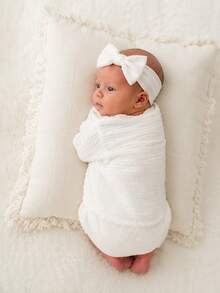Newborn Photography Props Bow Headband, Multi-Color Soft Baby Headwrap, Newborn Photo Props Accessories, Milestone Commemorative Gift, Photography Studio Props, Baby Shower Gift - Multicolor - View 1