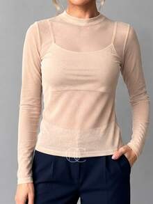 Women T-Shirts - 米色 - 查看 1