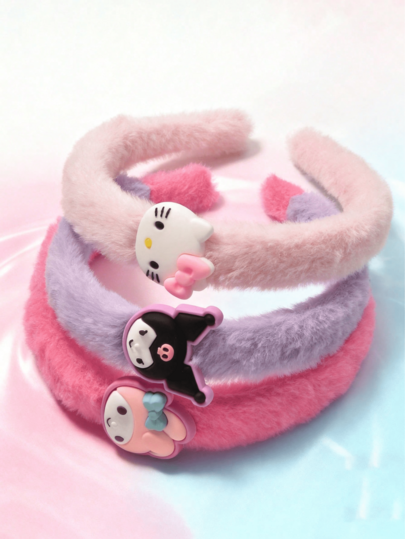 5pcs Anime Cartoon Theme Style, Holiday Essential, Back To School Season Decoration, Amusement Park Decoration, Bathroom Headband, Hair Accessories, Hair Clips Suitable For Amusement Park, Theme Party, Birthday, Classic Character Design, Perfect As Holiday Gift, Also The Best Gift For Fans
