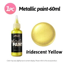 Cat Akrilik Metalik 60ml - Tersedia Berbagai Warna untuk Kanvas, Kerajinan Tangan, dan Proyek DIY - Sepotong Tunggal - View 24