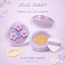 JOJO DIARY Spring Tone 氣墊 BB 霜，超輕盈全臉遮瑕，防水防汗，持久持妝，自然奶油肌妝感，早通勤適用 CC 底妝，適合所有膚質 - 彩色 - 查看 4