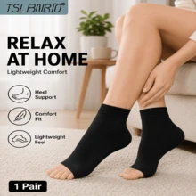 Breathable Knitted Ankle Support With Elastic Sleeve And Adjustable Compression Ergonomic Design For Sports Ankle Protection - Multicolor - View 4
