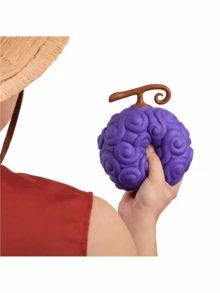 Netflix Official Licensed Devil Fruit 3D Purple Anime Stress Relief Squeeze Toy Slow Rebound Decompression Toy Fan Gift - Purple - View 6