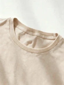 Women T-Shirts - 杏色 - 查看 3