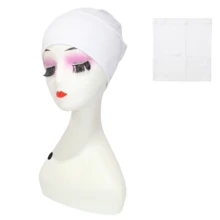 Solid Stretch Ruched Hijab Undercap, Soft Elastic Head Wrap For Daily Prayer & Chemo Hair Loss Wear, Practical Holiday Gift For Women - Multicolor - View 6