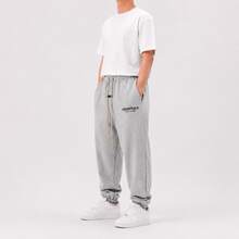 Fear Of God Essentials Fleece Sweatpant (FW24) Unisex - 淺灰色運動褲 - 查看 3