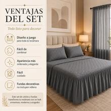 HOGAR YUME Sheet Sets With Pillowcases - Grey - View 8