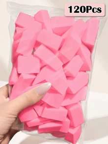 120/80/60/40/20pcs Triangle Makeup Sponge Wedges, Suitable For Blending Liquid Foundation, Cream And Powder Makeup, Concealer, BB Cream, Blush; Also For Nail Art, Crafting, Painting And Travel - Multicolor - View 9
